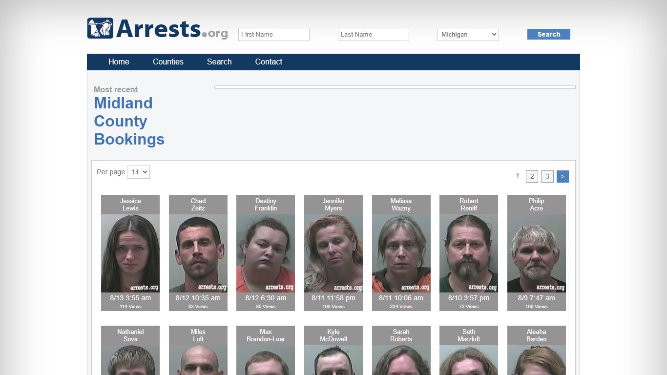 Midland County Arrests and Inmate Search